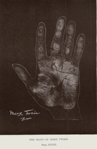 Mark Twain's palm