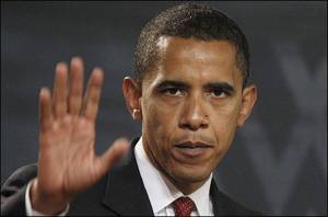 Note the long straight vertical line running through the center of Barack Obama's hand.